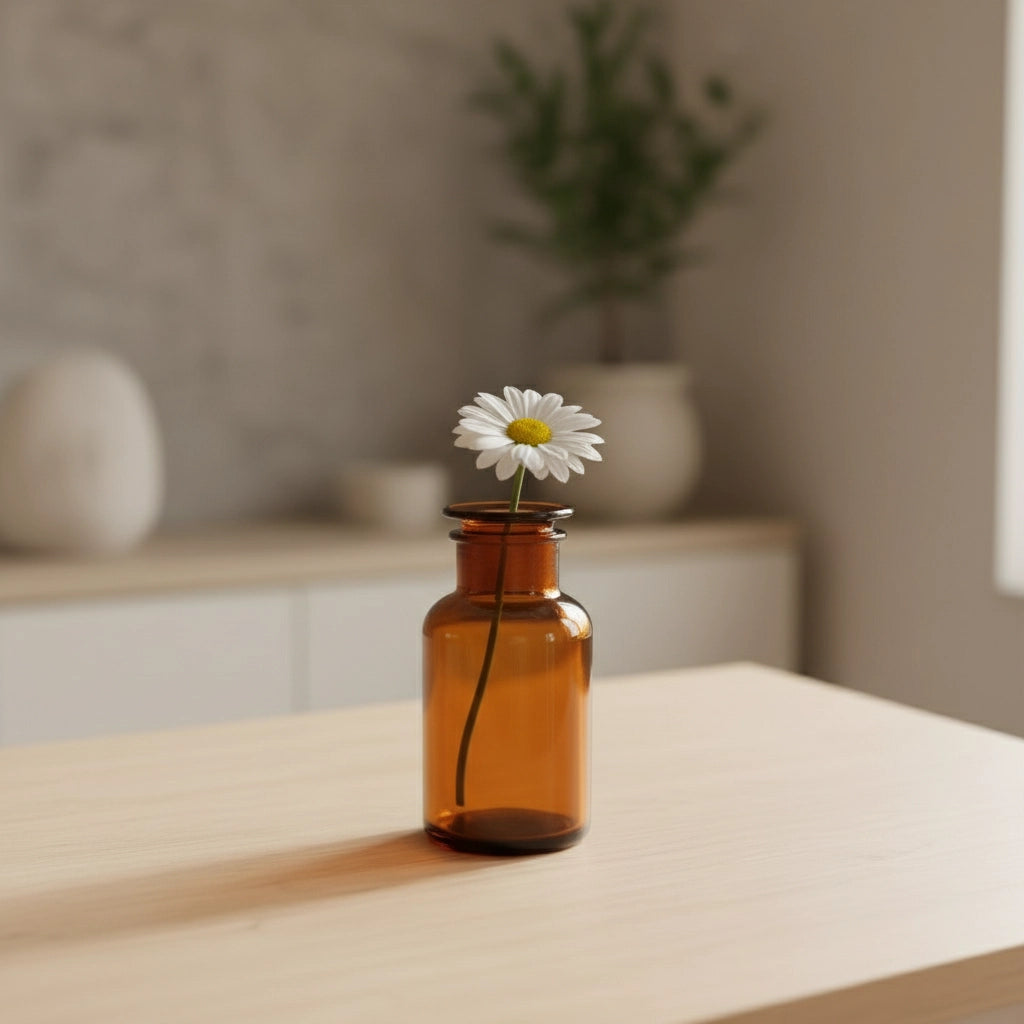 Amber Glass Apothecary Bottles „Vintage Atelier“