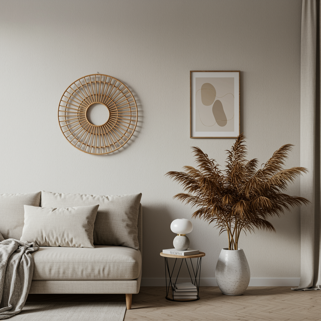 Rattan Hanging Deco „Natural Sanctuary“