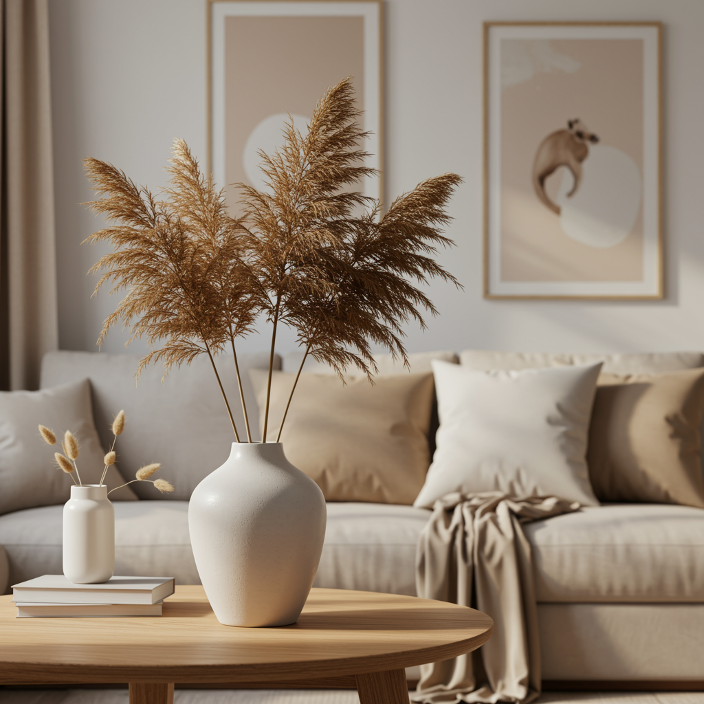 Matte Ceramic Vase „Natural Sanctuary“