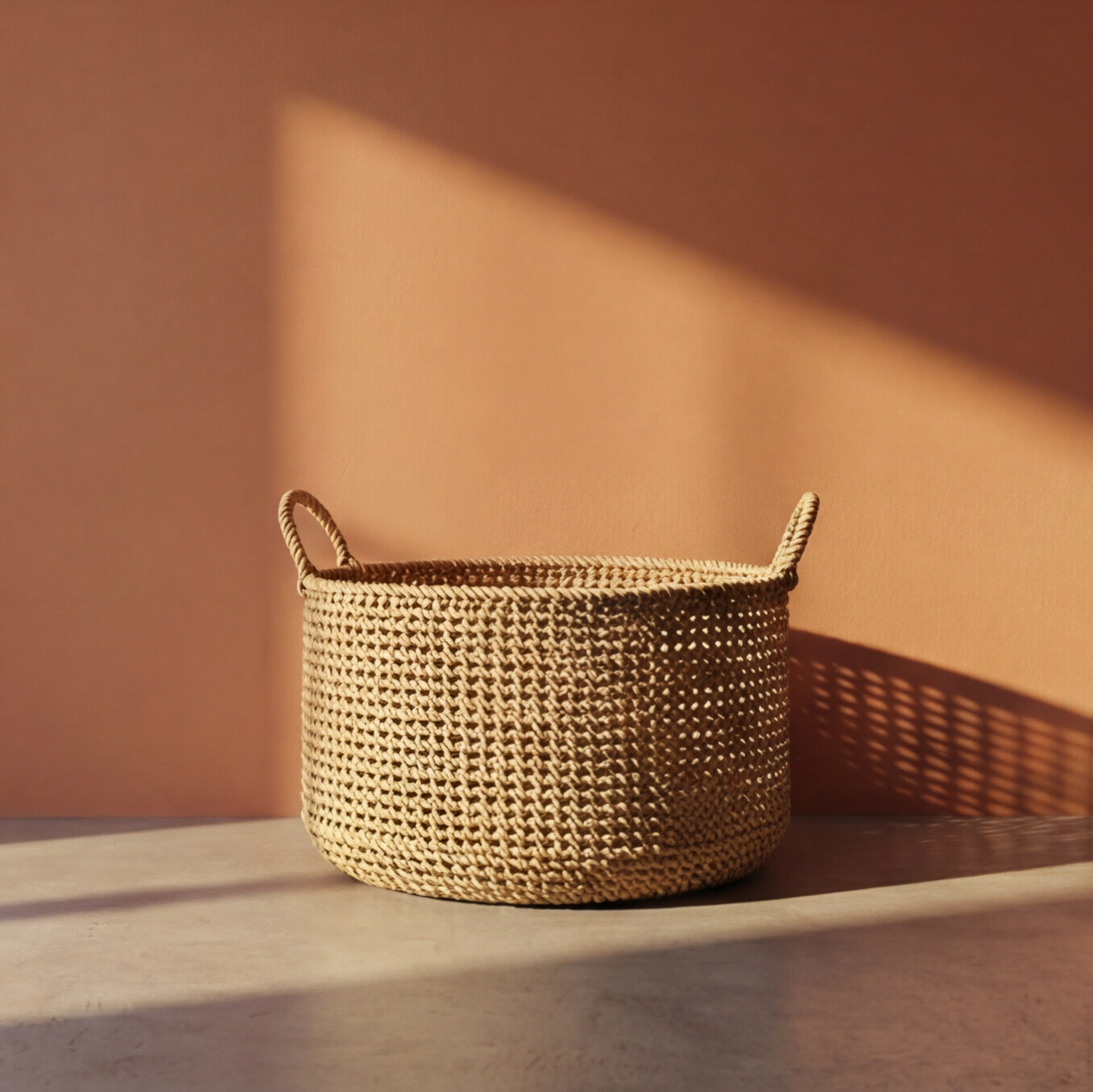 Handwoven Wicker Basket „Natural Sanctuary“